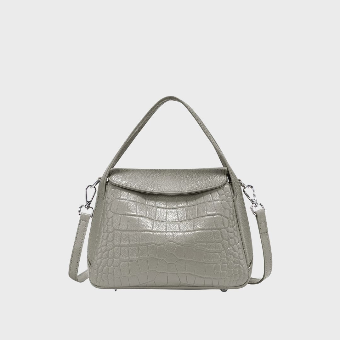 Sac à main en cuir crocodile - Le Céladon