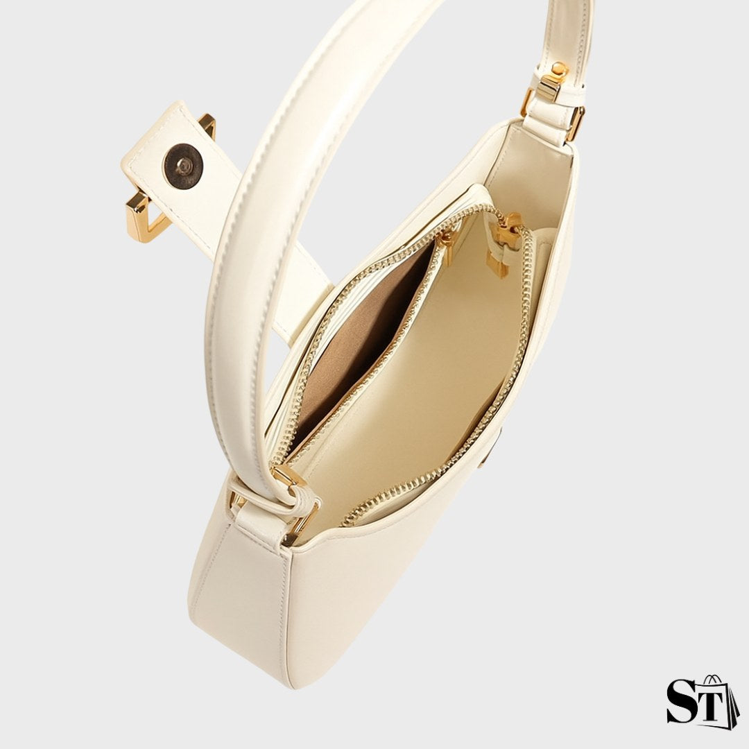 Sac d'épaule allongé en cuir  - Le Tivoli