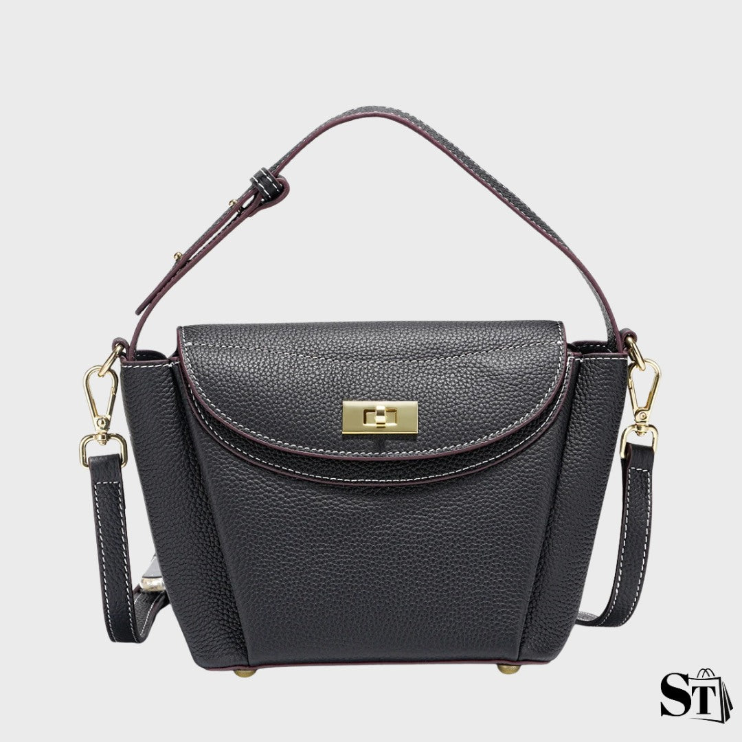 Petit sac à bandoulière en cuir structuré - Le Jacquemart