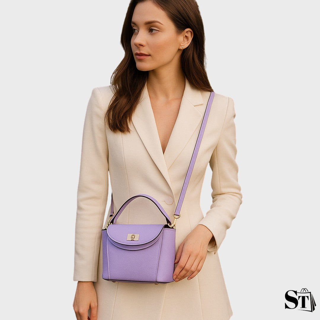 Petit sac à bandoulière en cuir structuré - Le Jacquemart