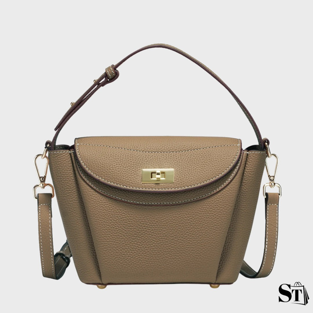 Petit sac à bandoulière en cuir structuré - Le Jacquemart