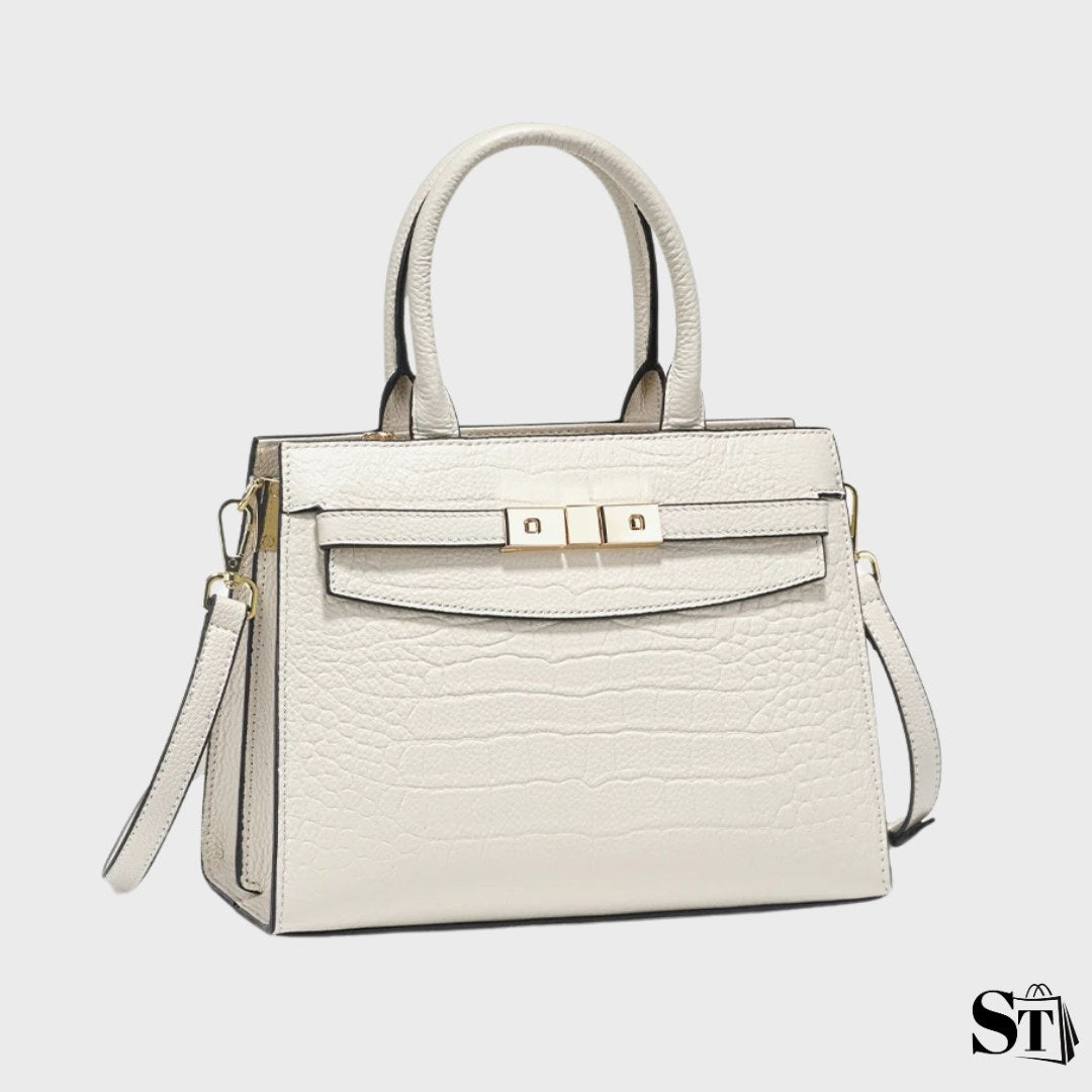 Sac à main structuré crocodile - Le Capétien