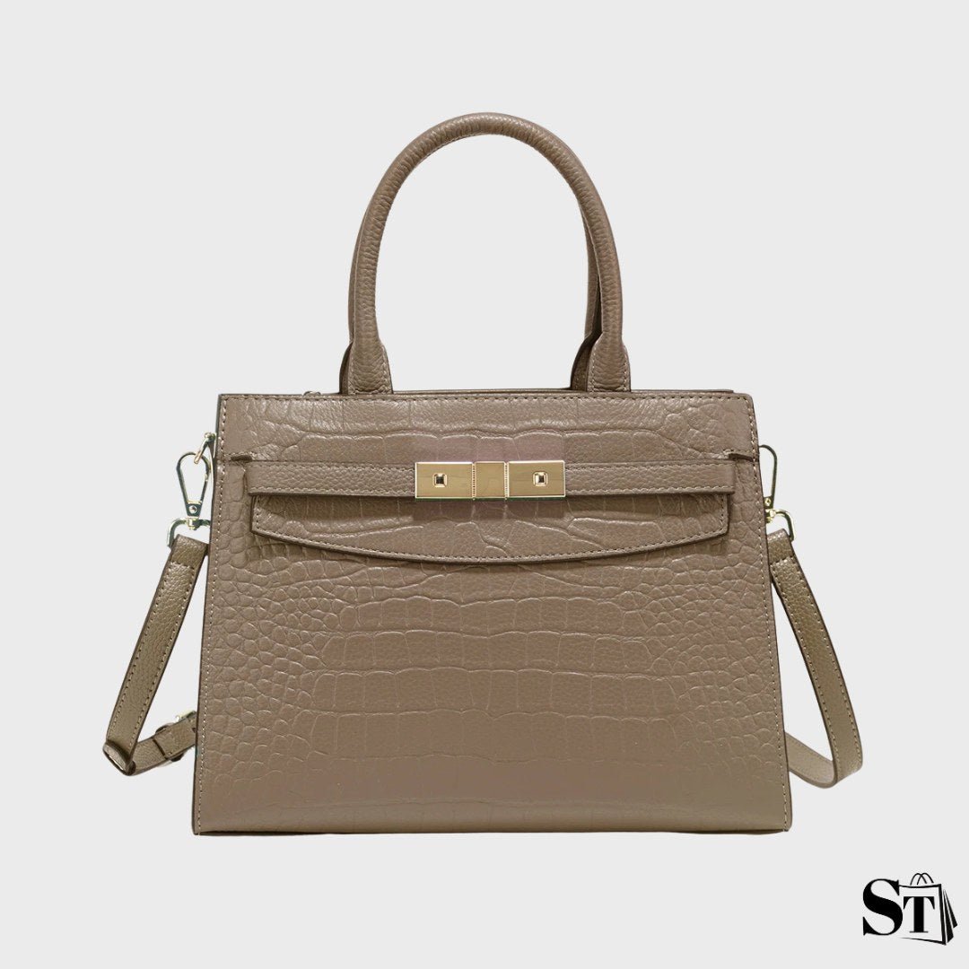 Sac à main structuré crocodile - Le Capétien