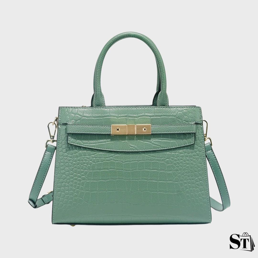 Sac à main structuré crocodile - Le Capétien
