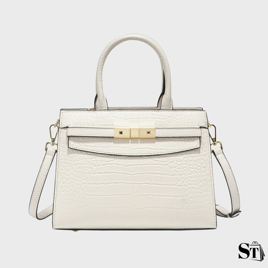 Structured crocodile handbag - Vittoria