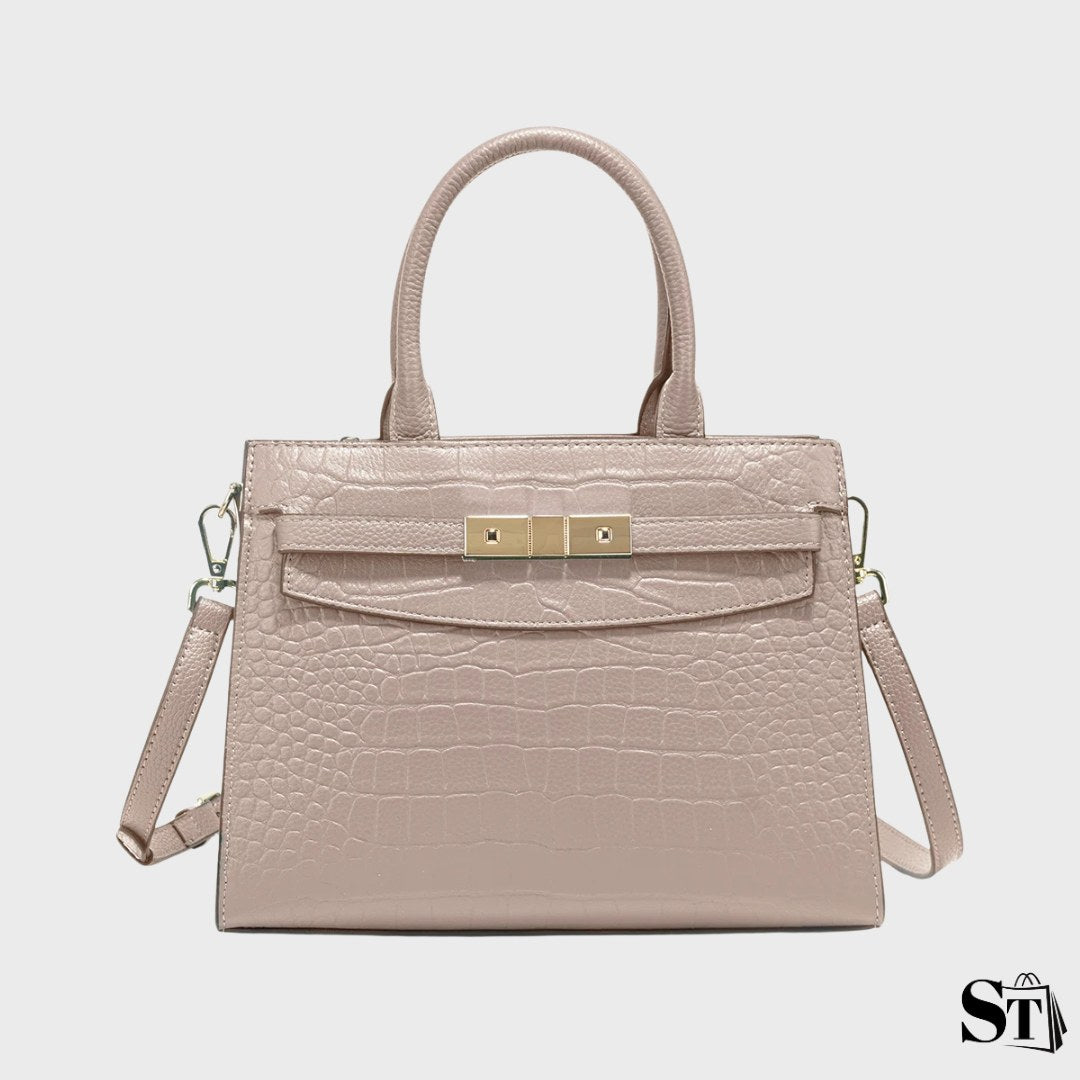 Sac à main structuré crocodile - Le Capétien