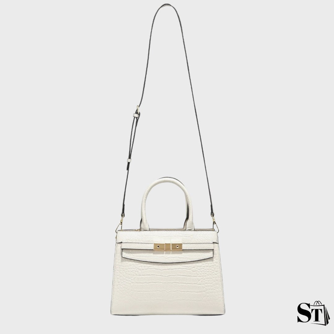 Sac à main structuré crocodile - Le Capétien