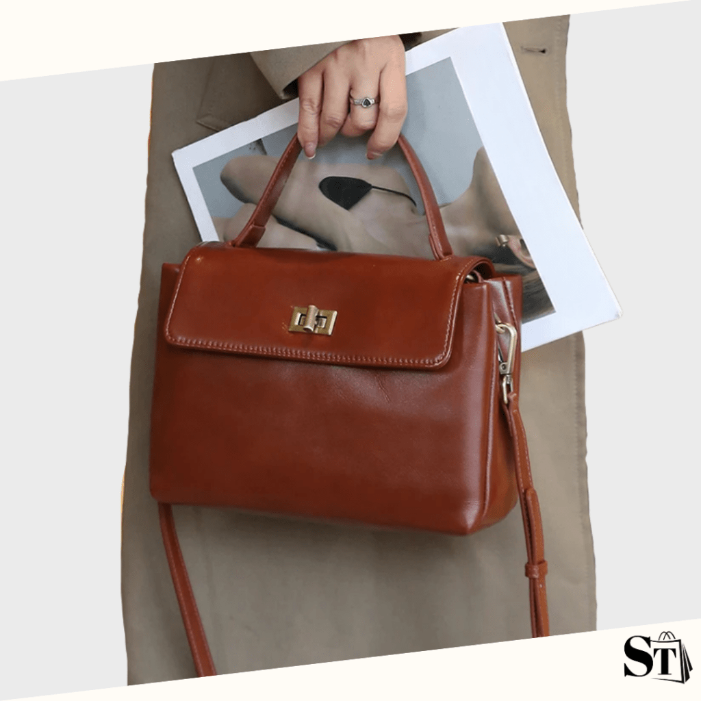 Sac à main femme cuir café