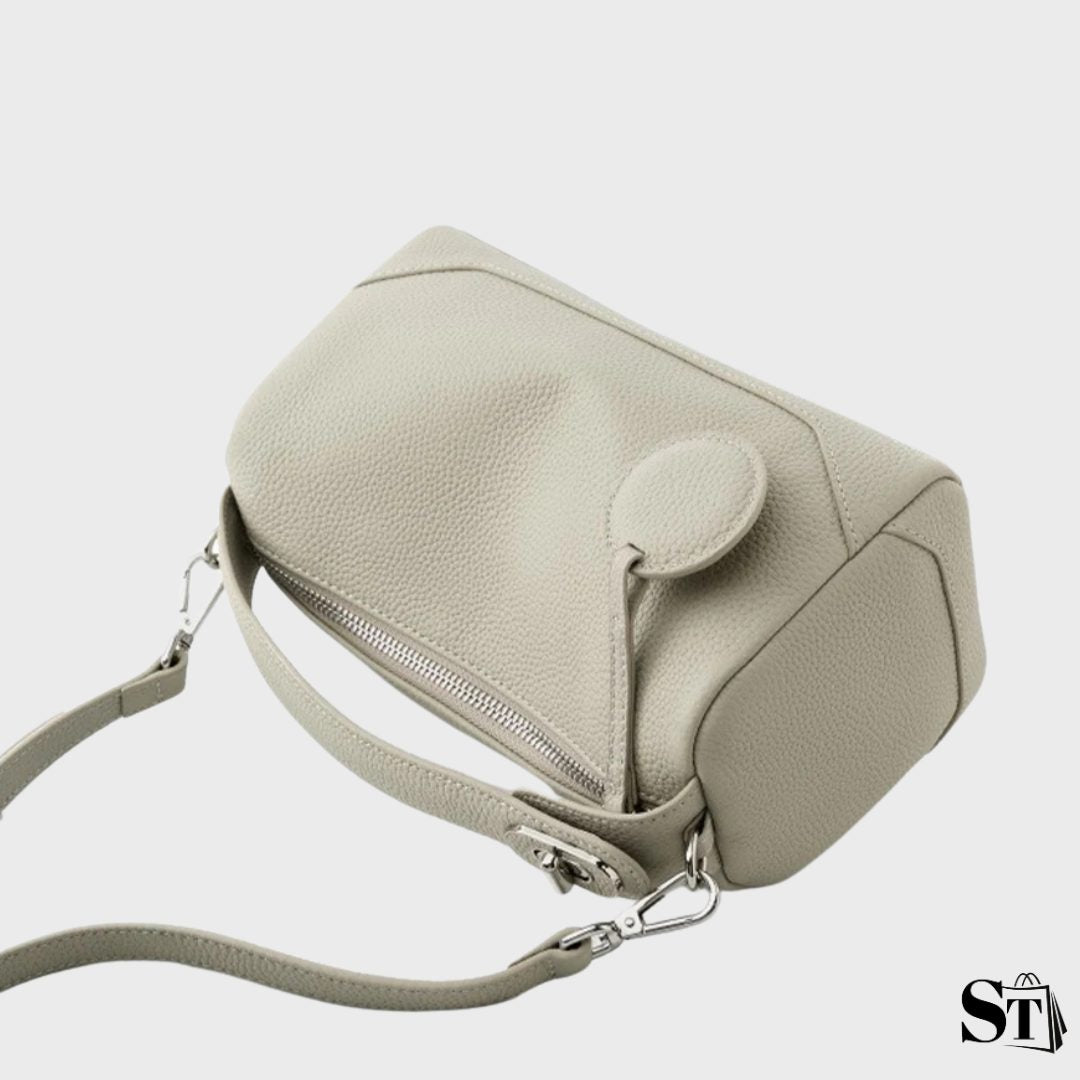 Sac baguette cuir léger - Galet