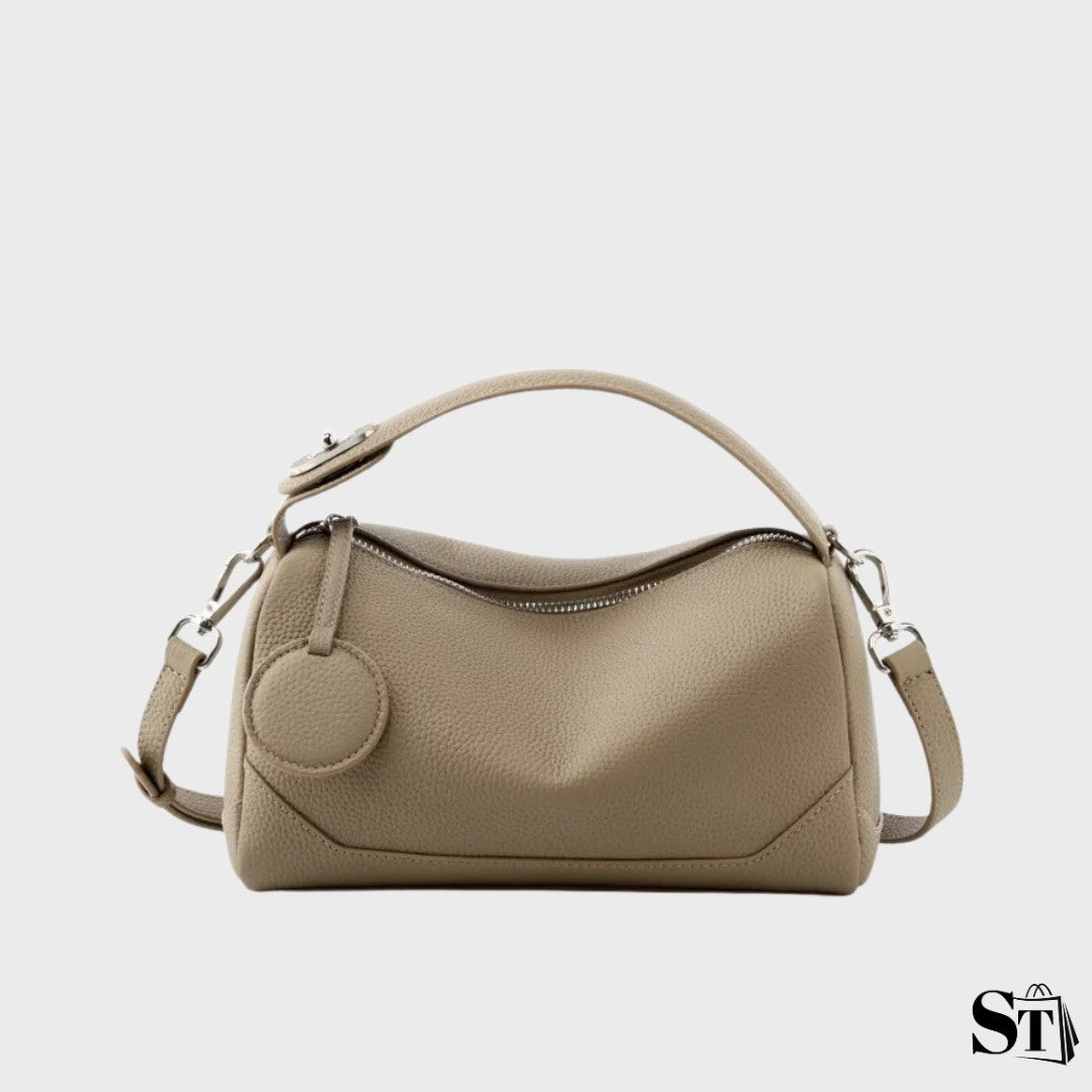 Sac baguette cuir léger - Galet