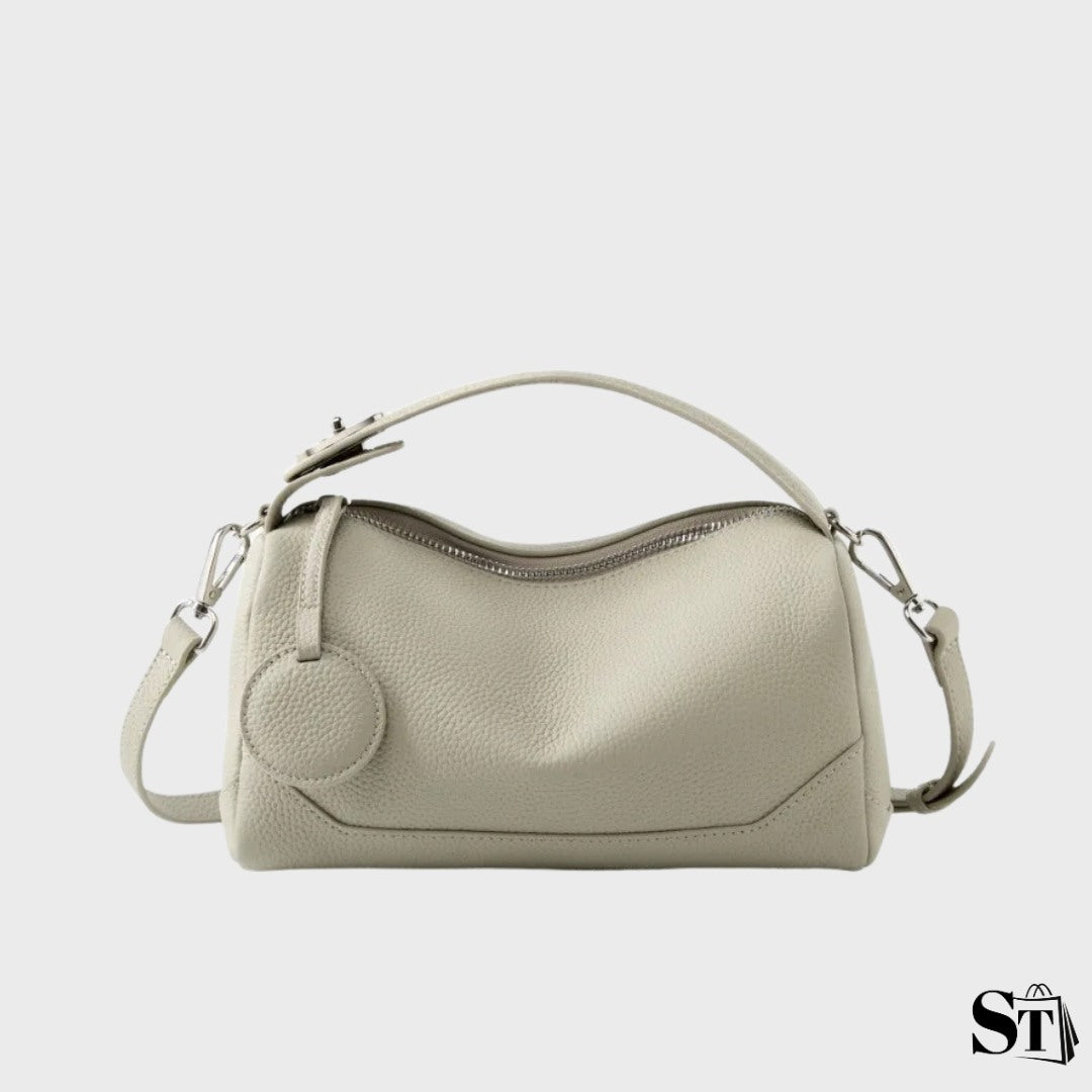 Sac baguette cuir léger - Galet