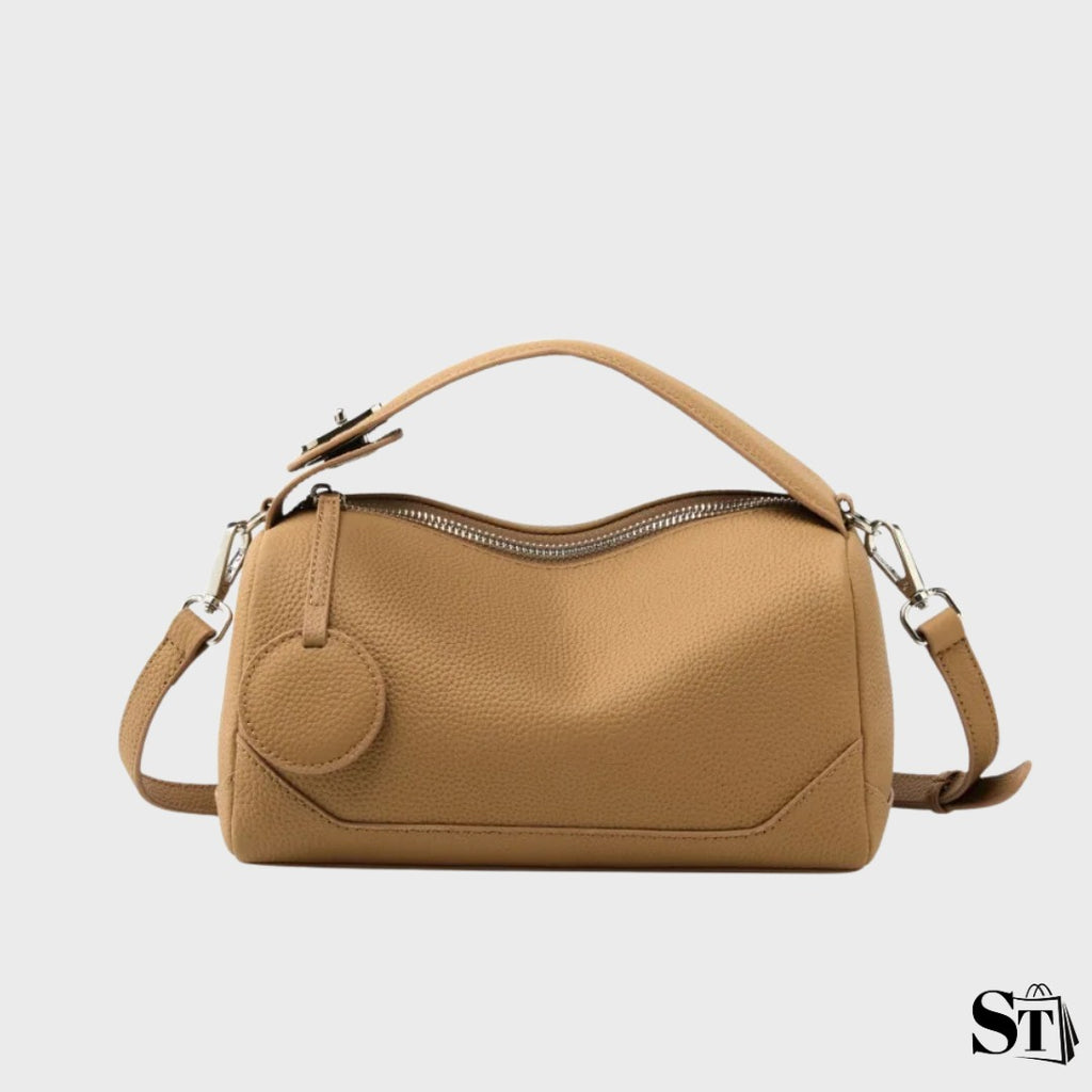 Sac baguette cuir léger - Galet