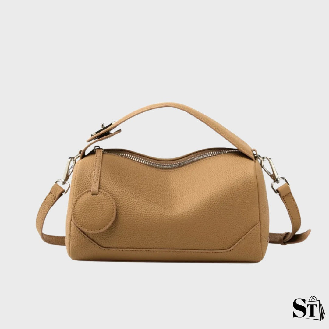 Sac baguette cuir léger - Galet
