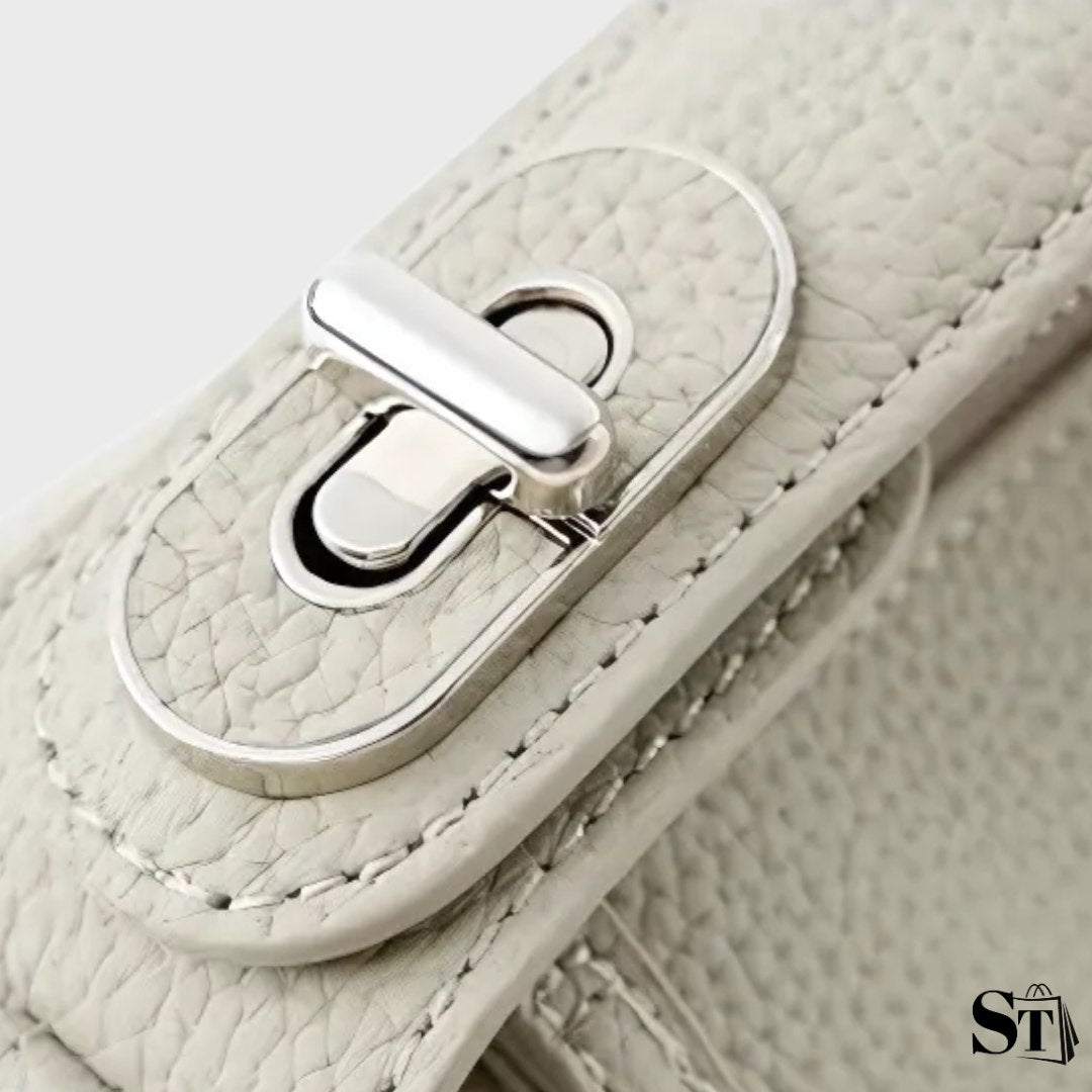 Sac baguette cuir léger - Galet