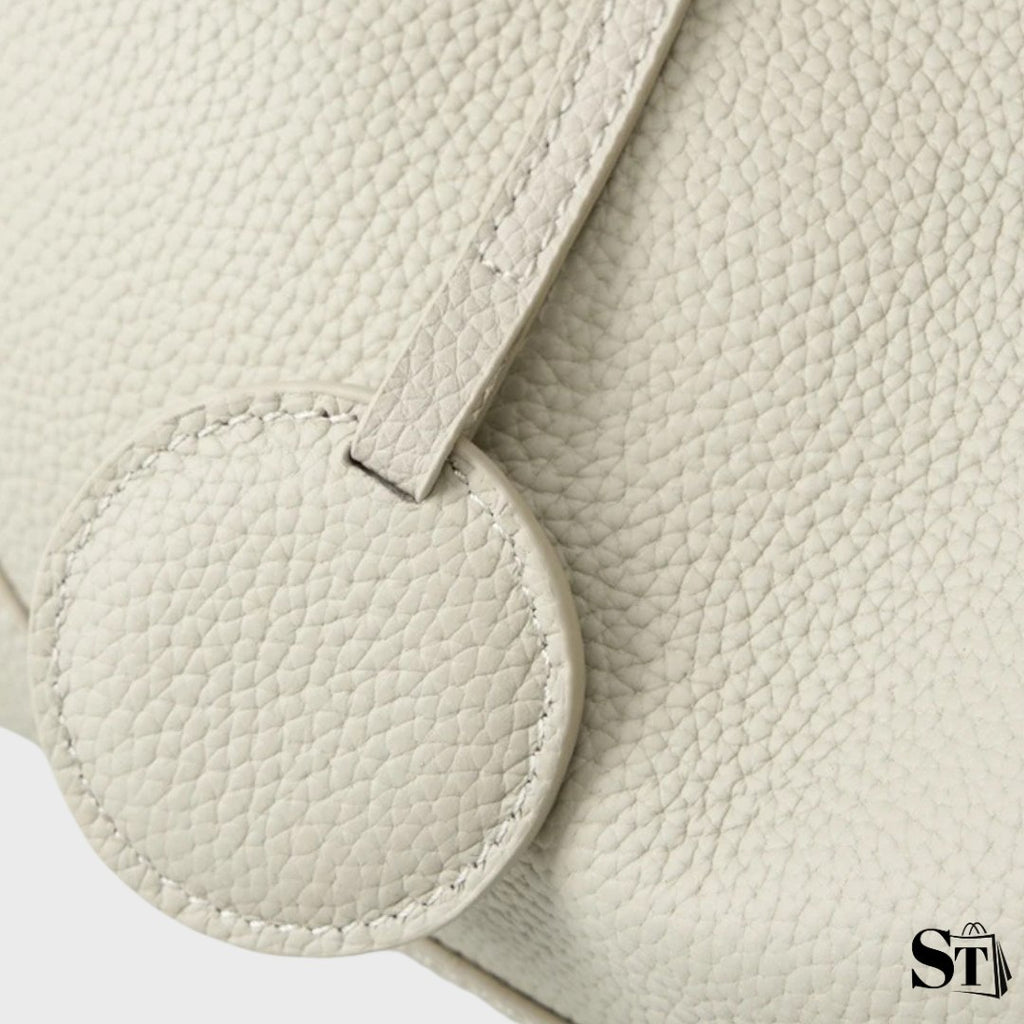 Sac baguette cuir léger - Galet
