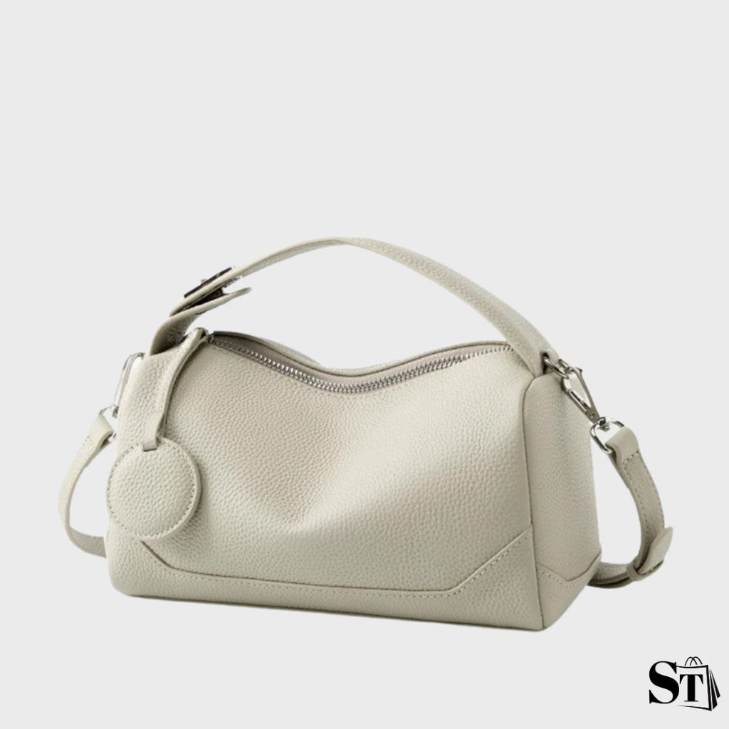Sac baguette cuir léger - Galet