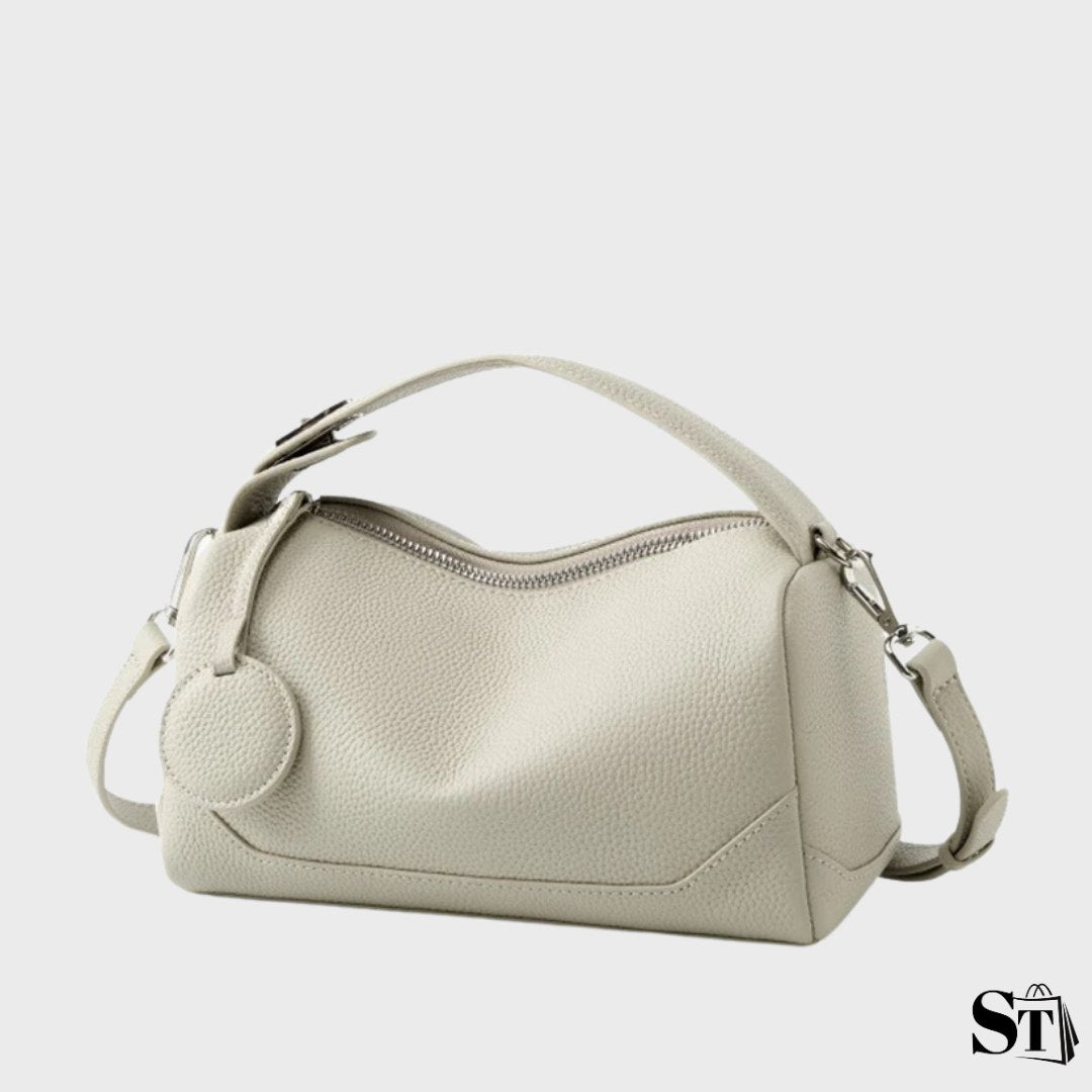 Sac baguette cuir léger - Galet