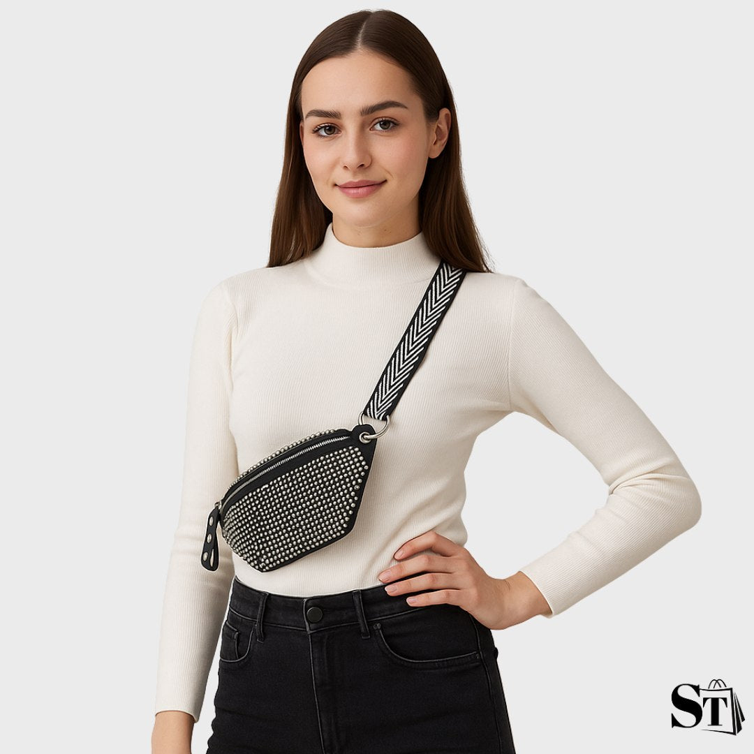 Gleam | Sac banane femme strass