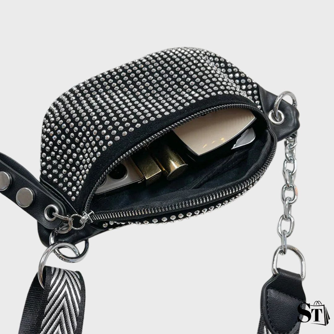 Gleam | Sac banane femme strass