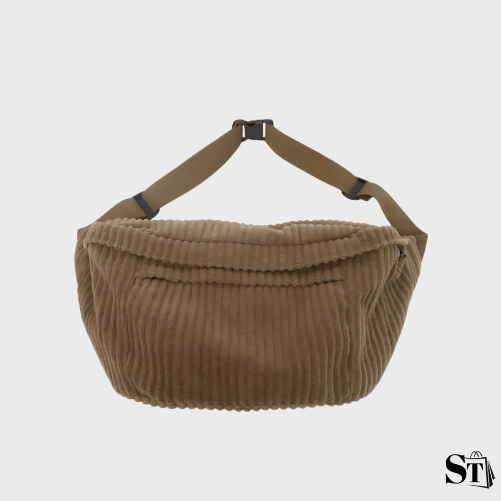 Large corduroy fanny pack - XL comfort