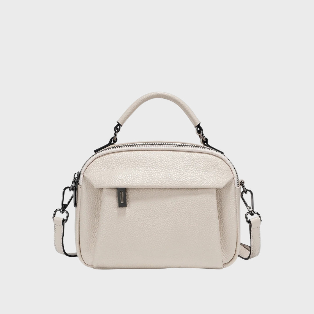 Besace grande capacité en cuir femme - La randonneuse