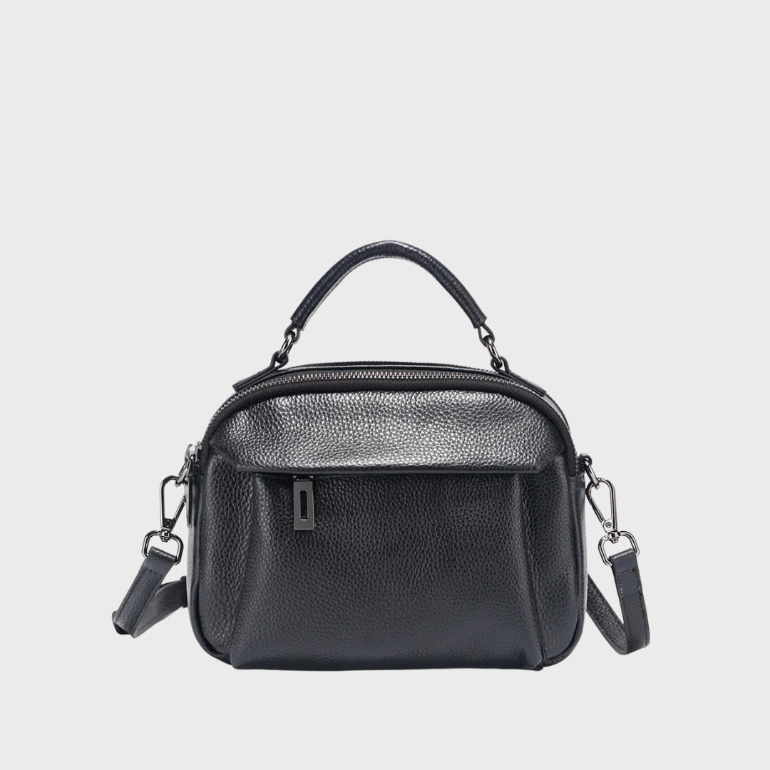 Besace grande capacité en cuir femme - La randonneuse