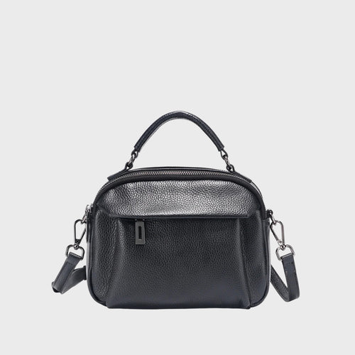 Besace grande capacité en cuir femme - La randonneuse