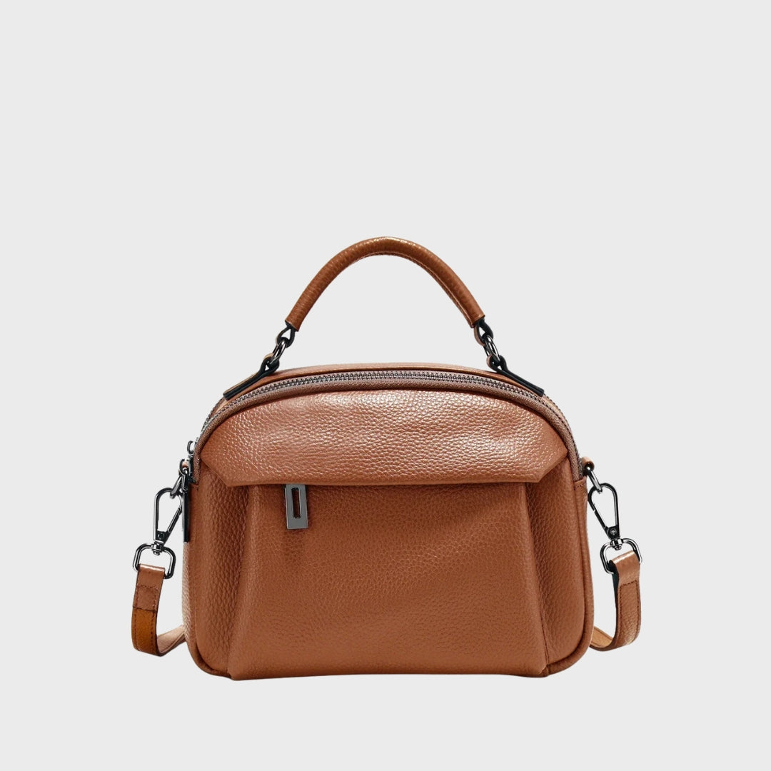 Besace grande capacité en cuir femme - La randonneuse