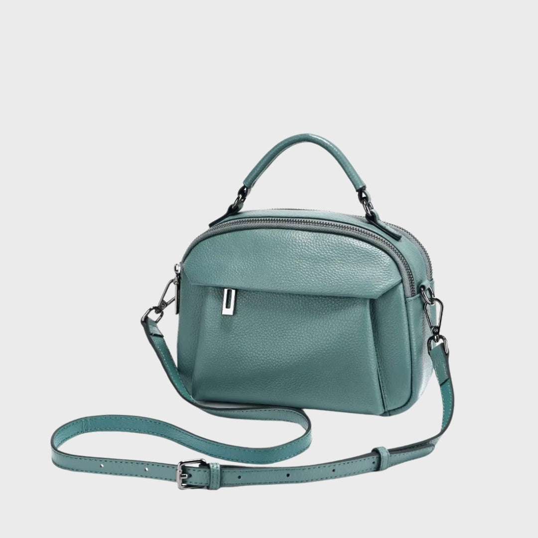 Besace grande capacité en cuir femme - La randonneuse