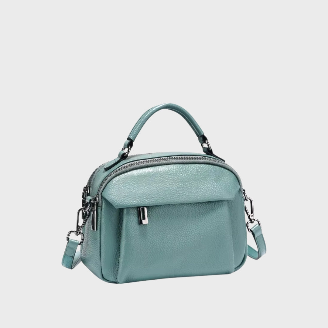 Besace grande capacité en cuir femme - La randonneuse