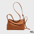Le Avaris – sac d'épaule cuir souple, détail fermeture zip et fermoir