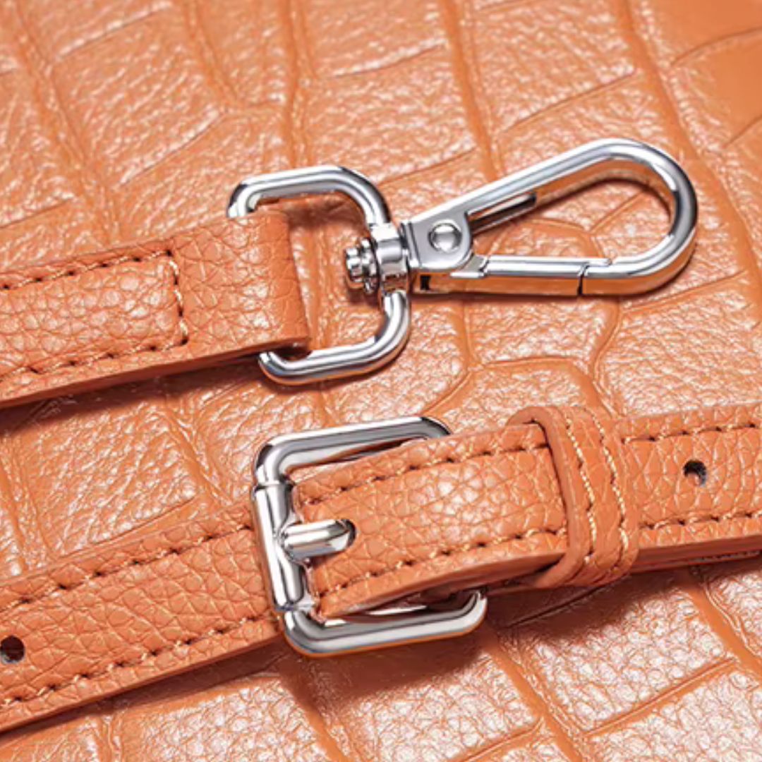 Sac à main en cuir crocodile - Le Céladon