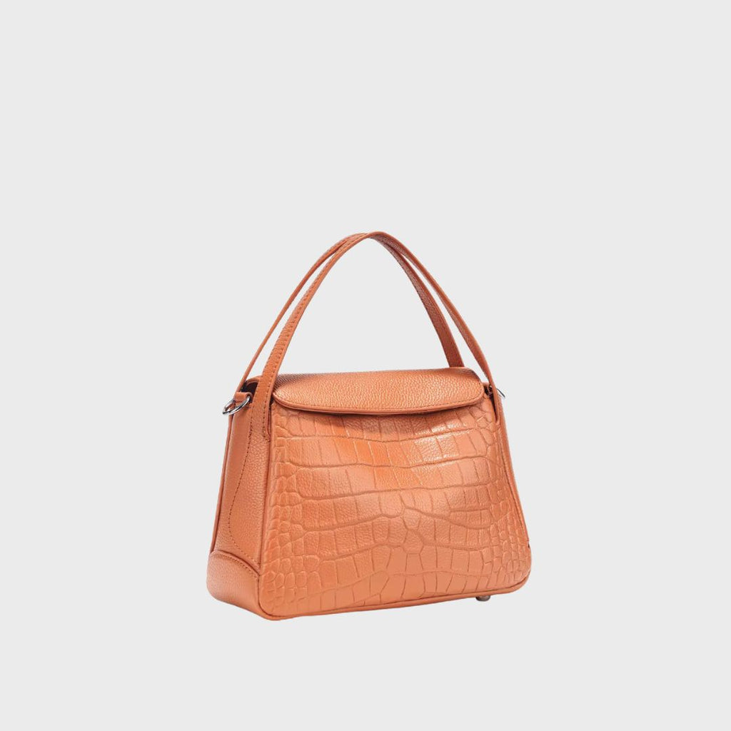 Sac à main en cuir crocodile - Le Céladon