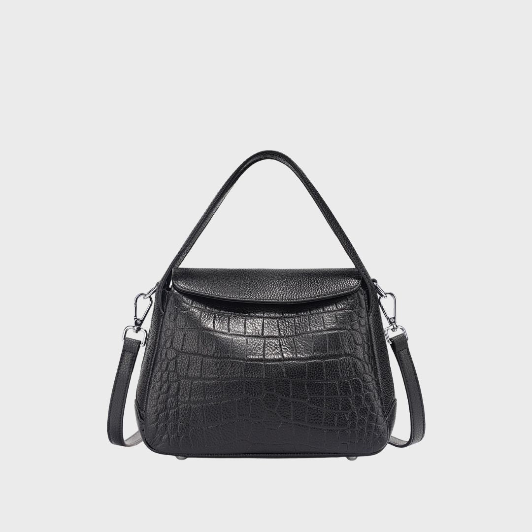 Sac à main en cuir crocodile - Le Céladon