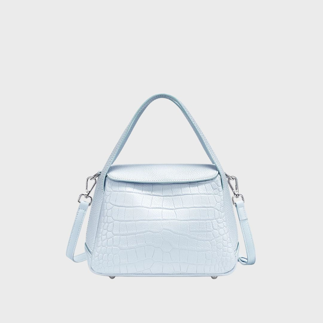 Sac à main en cuir crocodile - Le Céladon