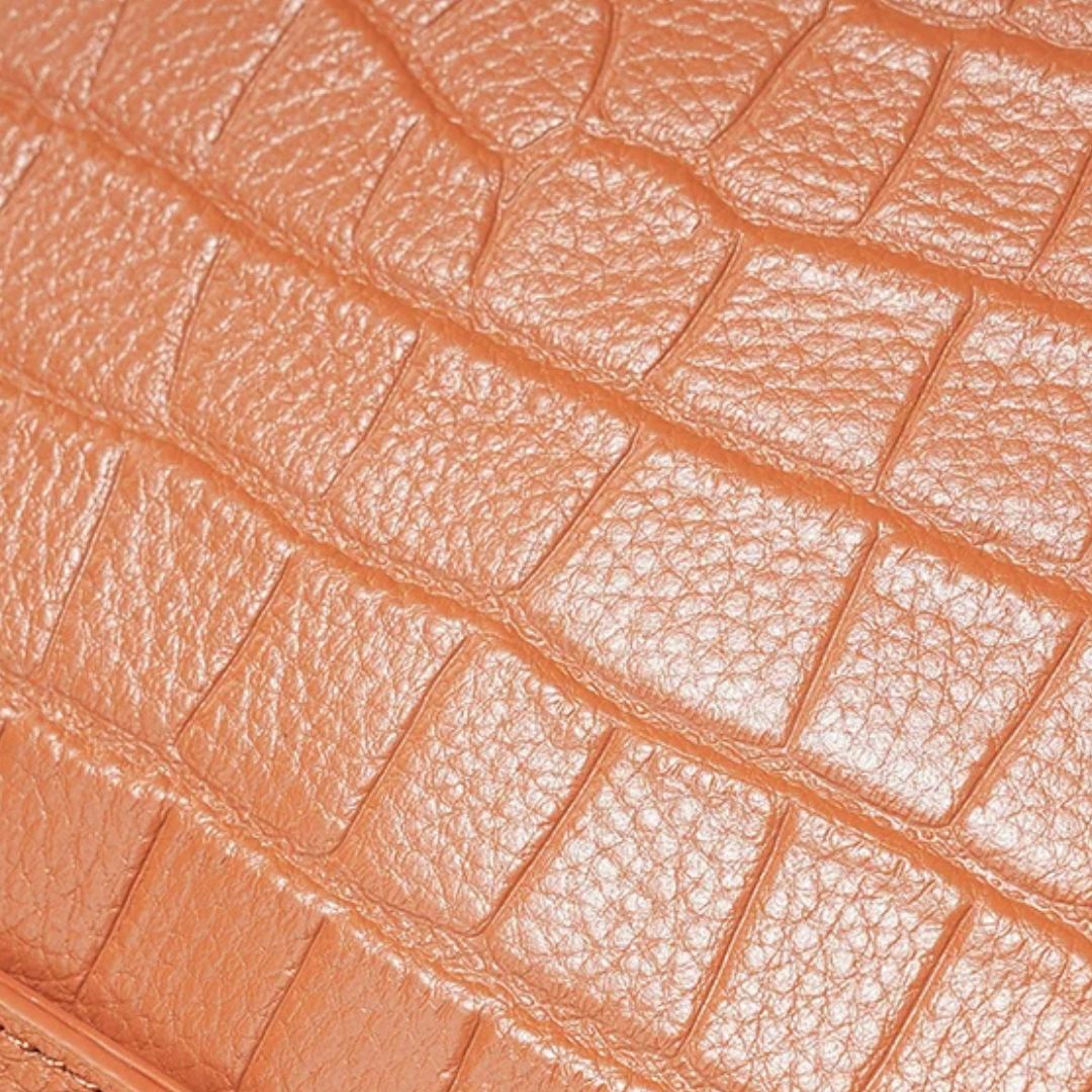 Sac à main en cuir crocodile - Le Céladon