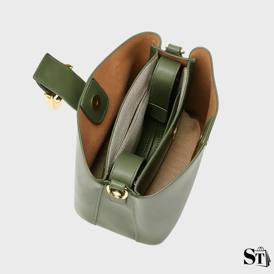 Sac seau en cuir - Le Honorine