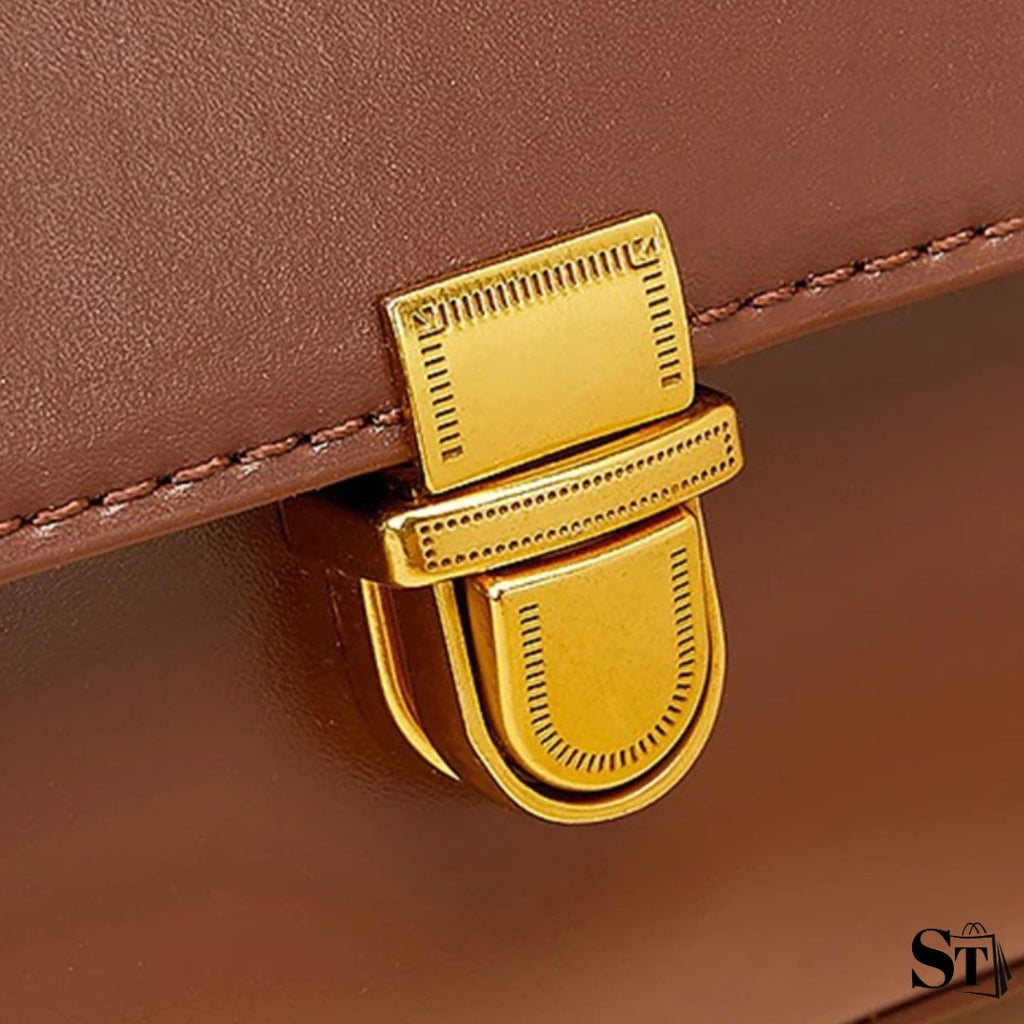 Sac baguette allongé en cuir véritable - Le Suzon