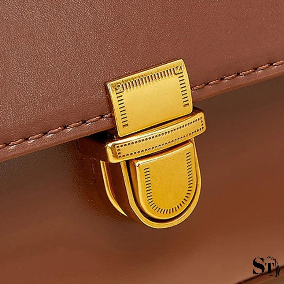 Sac baguette allongé en cuir véritable - Le Suzon