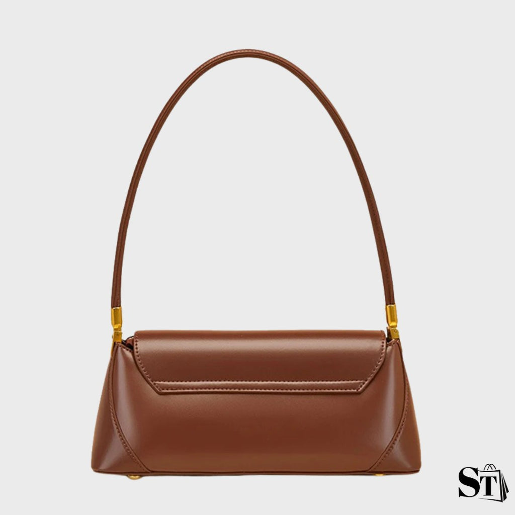 Sac baguette allongé en cuir véritable - Le Suzon