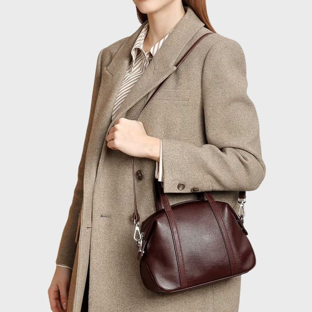 Sac bowling cuir vintage bandoulière - Le Boston