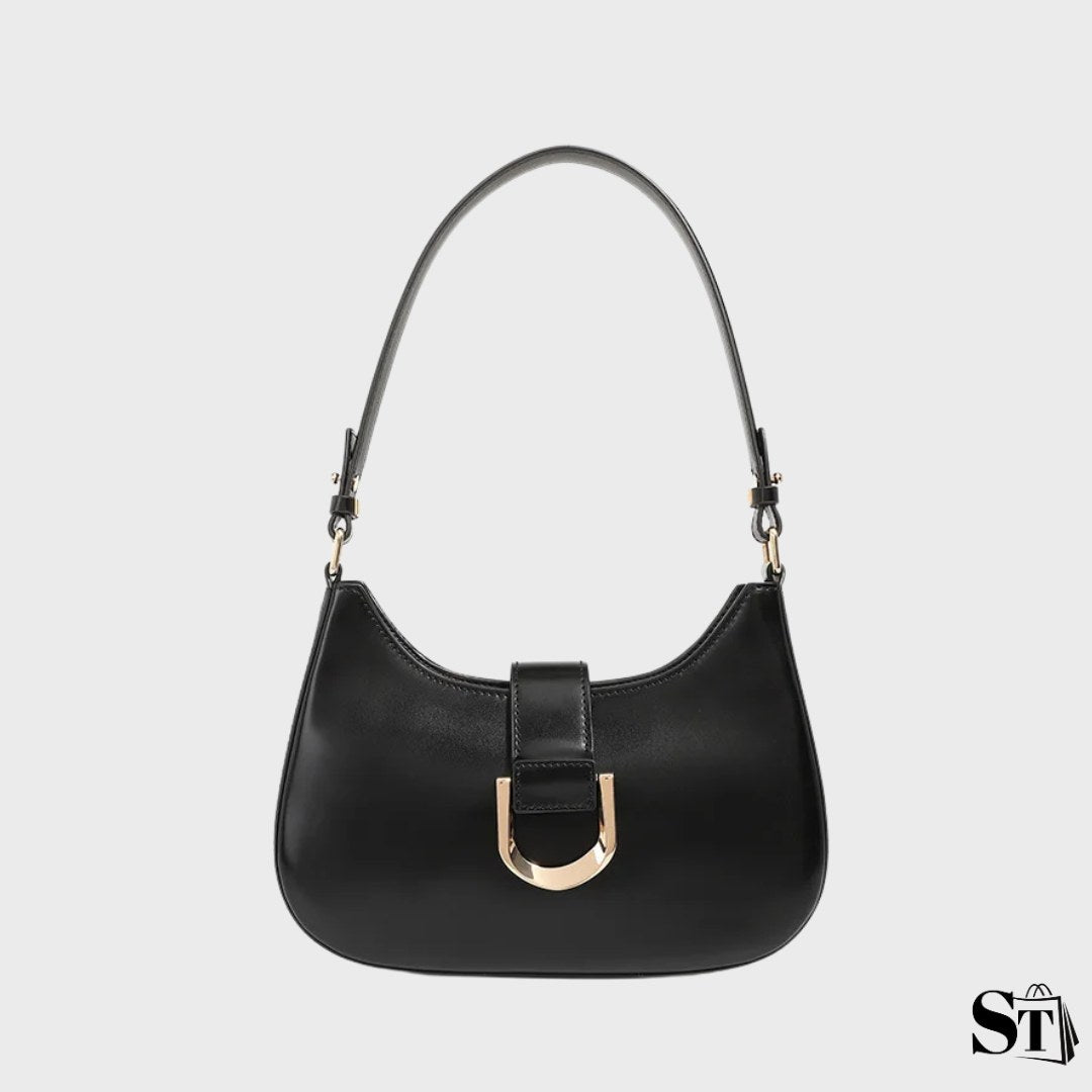 Sac baguette en cuir  - Le Dahlia