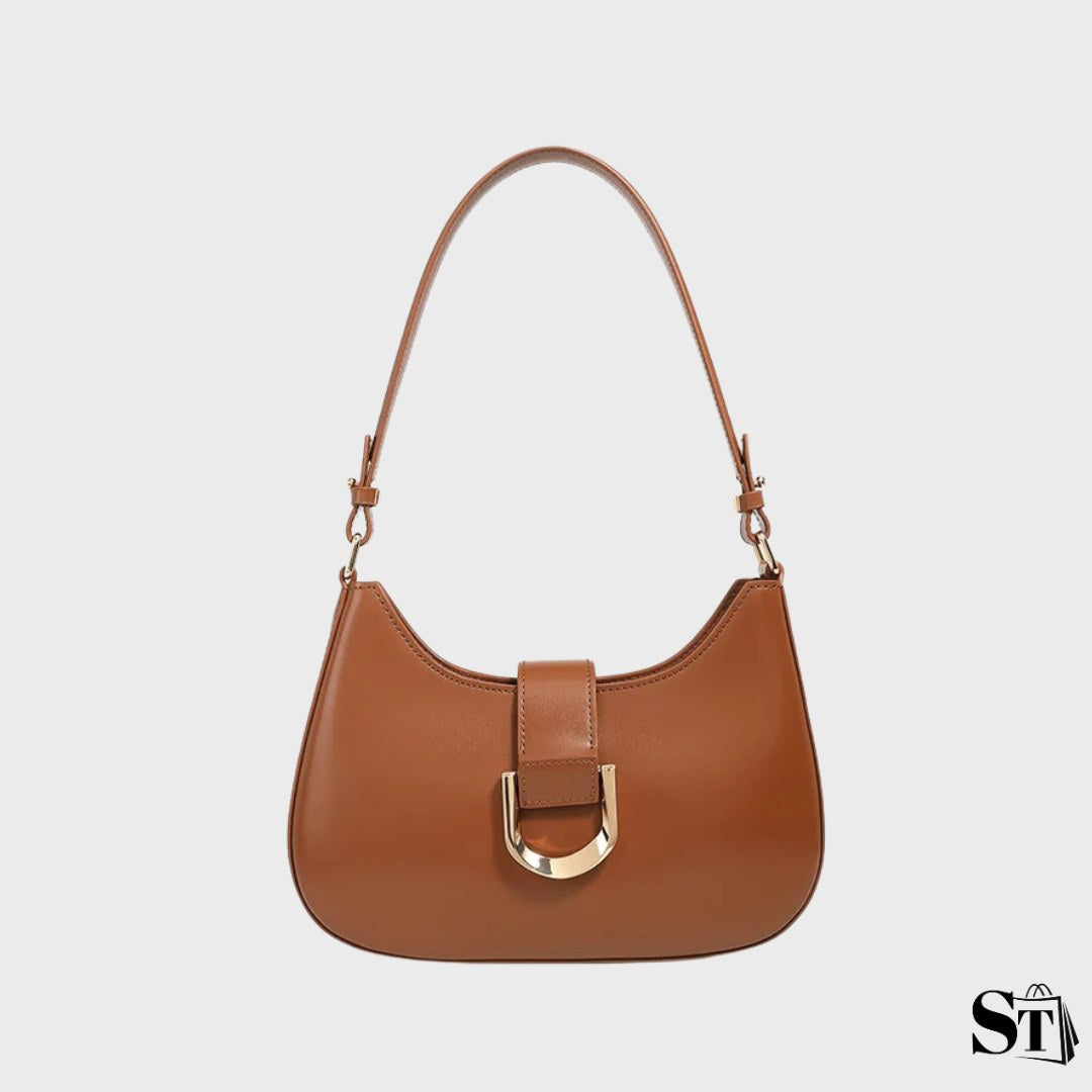 Sac baguette en cuir  - Le Dahlia