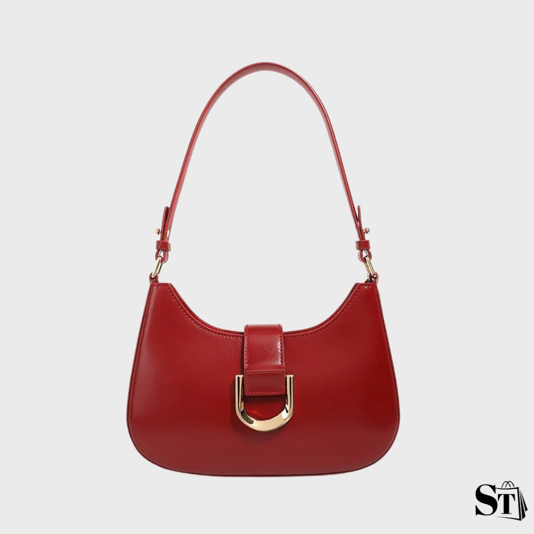 Sac baguette en cuir  - Le Dahlia