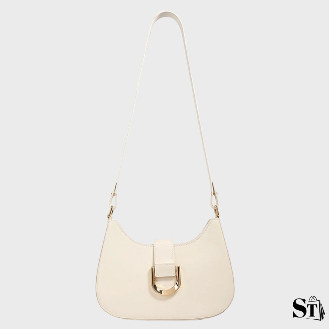 Le Dahlia | Sac baguette en cuir rouge passion