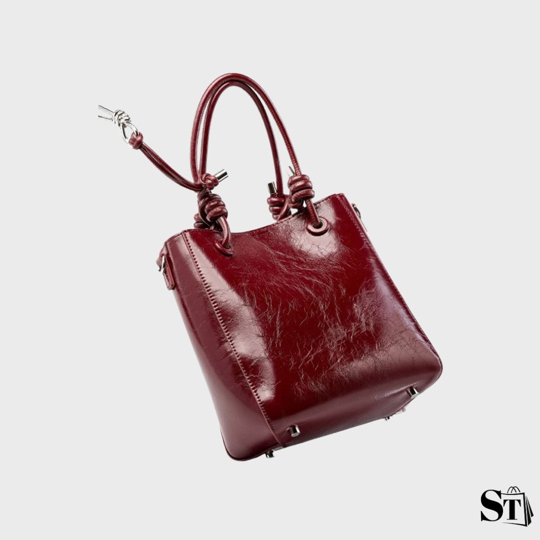 Sac seau en cuir - Le Garnet
