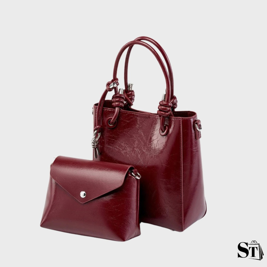 Sac seau en cuir - Le Garnet