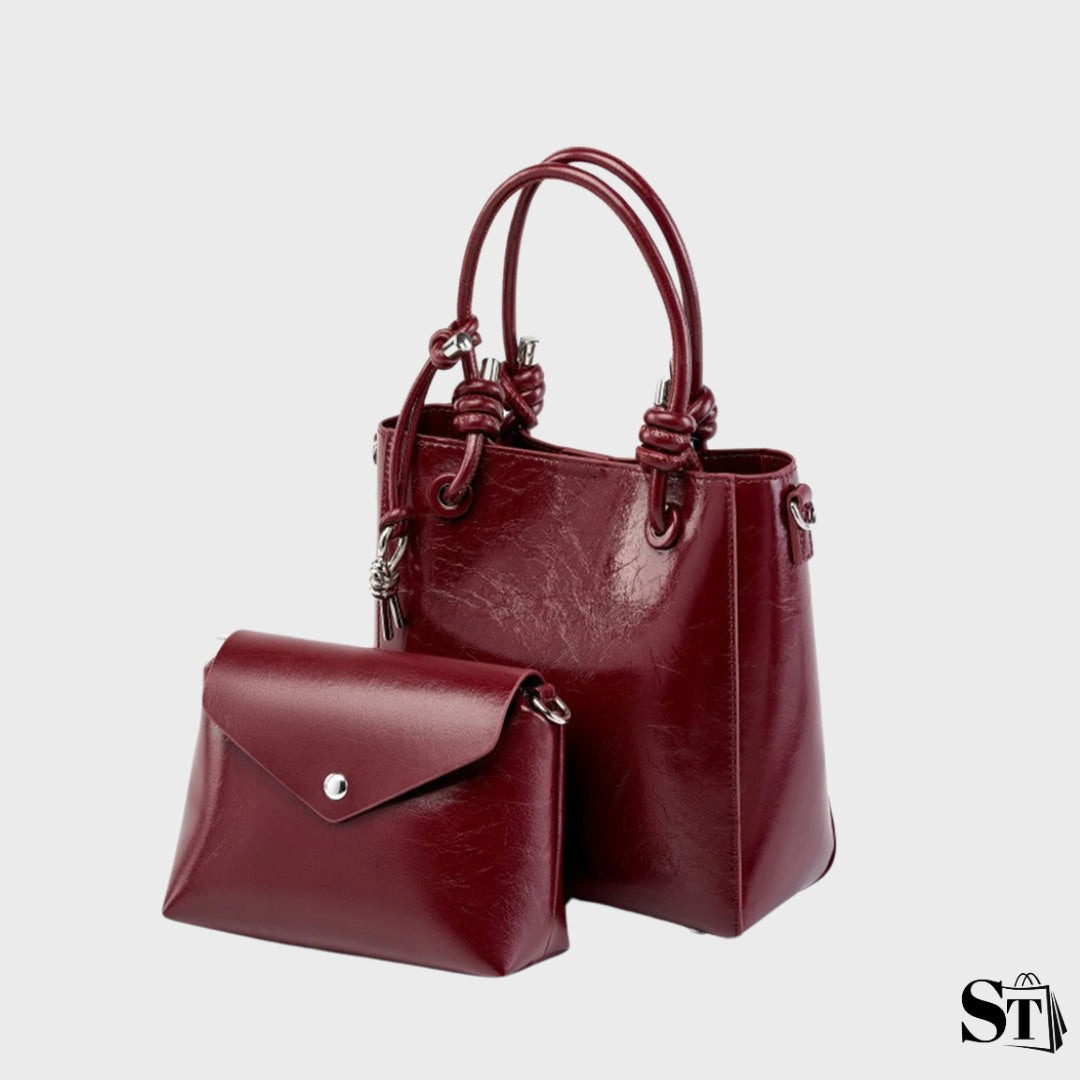 Sac seau en cuir - Le Garnet