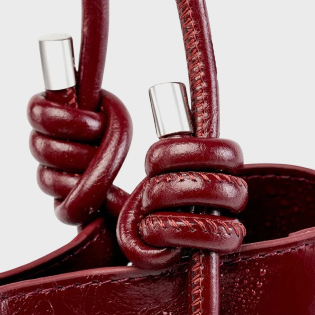 Sac seau en cuir - Le Garnet
