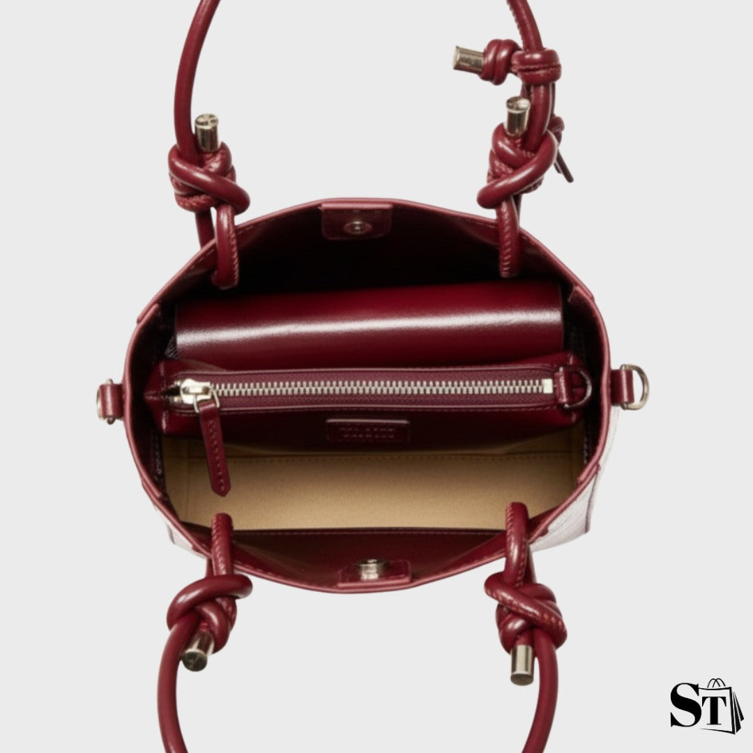 Sac seau en cuir - Le Garnet